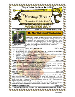 November - Heritage Baptist Church