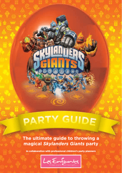 The ultimate guide to throwing a magical Skylanders Giants party