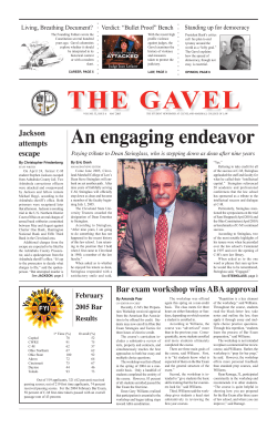 THE GAVEL - Cleveland-Marshall College of Law