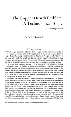 The Copper Hoards Problem: A Technological Angle
