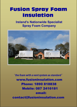 Fusion Spray Foam Insulation
