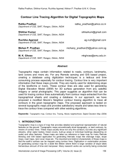 Contour Line Tracing Algorithm for Digital