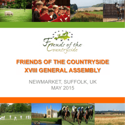 friends of the countryside xviii general assembly