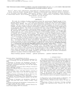 galaxy evolution at 0.25 &le; z &le; 0.75 using the second red