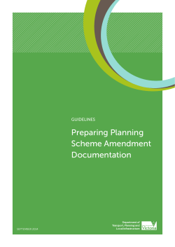 Preparing planning scheme amendment documentation