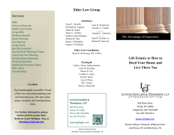 Life Estates or How To Deed Your House and Live There Too