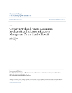 Conserving Fish and Forests