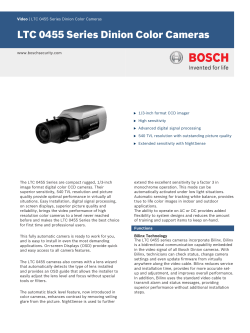 LTC 0455 Series Dinion Color Cameras