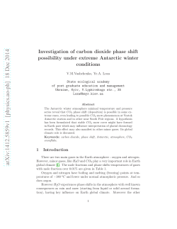 Investigation of carbon dioxide phase shift possibility under extreme