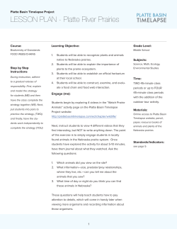 LESSON PLAN - Platte River Prairies