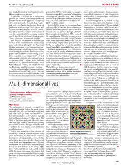 Multi-dimensional lives
