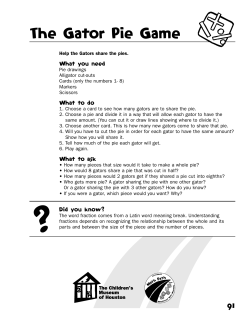 The Gator Pie Game - Children`s Museum of Houston