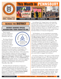 Superintendent`s Report 3 15