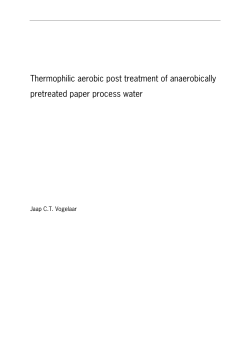 Thermophilic aerobic post treatment of - Wageningen UR E