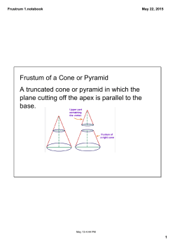Frustrum 1.notebook - Scarsdale Public Schools