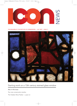 Starting work on a 13th century stained glass window