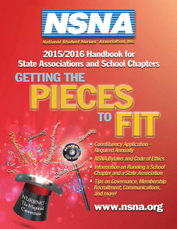 section i: introduction to nsna - Nursing Students` Association of New