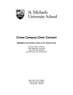 cross campus choir 2013