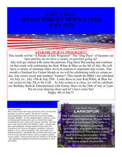 Newsletter - Mason Wright Senior Living