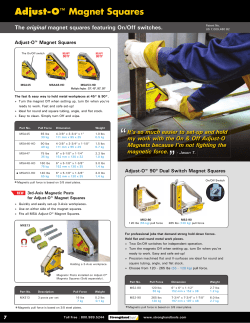 Adjust-O&trade; Magnet Squares