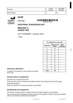 gcse 4471/02 biology 2