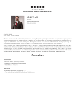 Shawn Lee Credentials