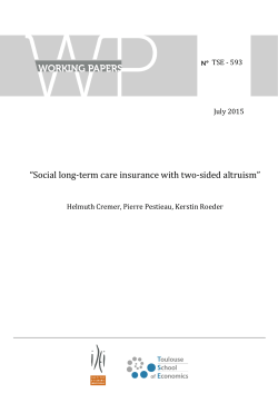 Last working paper - Toulouse School of Economics