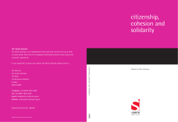 citizenship, cohesion and solidarity