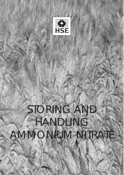 indg230 - storing and handling ammonium nitrate