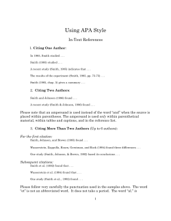 Using APA Style - Andrews University