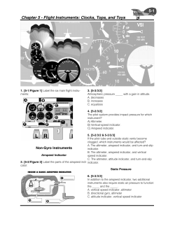 Chapter 5 - Flight Instruments