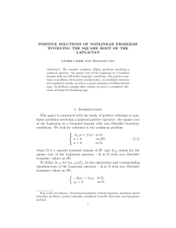 Positive solutions of nonlinear problems involving the square root of