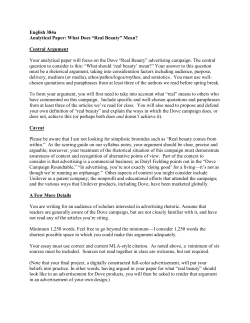 English 384a Analytical Paper: What Does &ldquo;Real