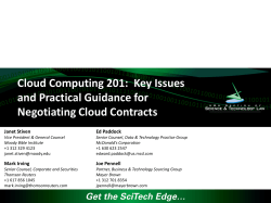 Cloud Computing 201 - American Bar Association