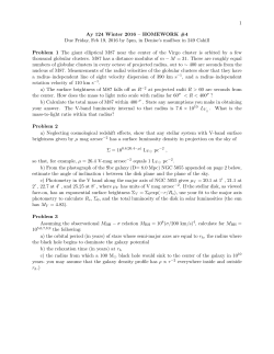 1 Ay 124 Winter 2016 &ndash; HOMEWORK #4 Due Friday, Feb 19, 2016