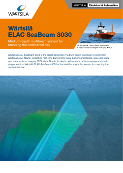 Wärtsilä ELAC SeaBeam 3030 - Medium-depth multibeam