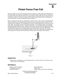 Picket Fence Free Fall