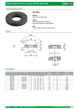 07420_G Conical seats Form G, D4>D3, DIN 6319