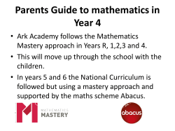 Parent Guide - Year 4