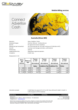Mobile Billing services Australia (Direct Bill)