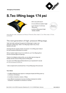 S.Tec lifting bags 174 psi