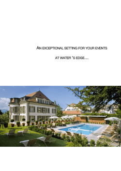 an exceptional setting for your events at water `s edge&hellip;