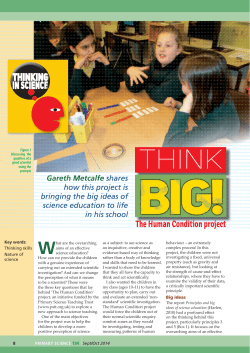 Think big! The Human Condition project