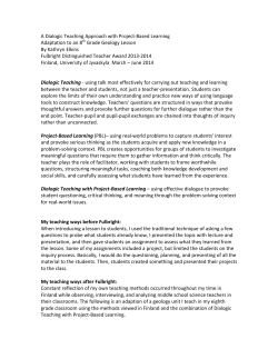 A Dialogic Teaching Approach with Project