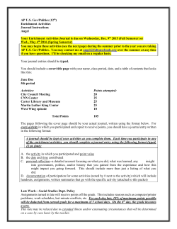 AP US Gov/Politics - Fulton County Schools