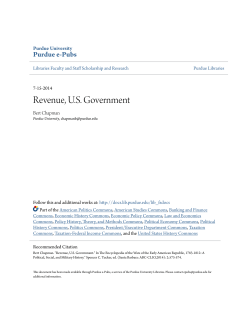 Revenue, US Government - Purdue e-Pubs
