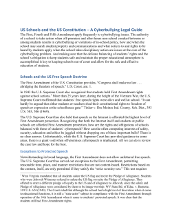 US Schools and the US Constitution &ndash; A Cyberbullying Legal Guide