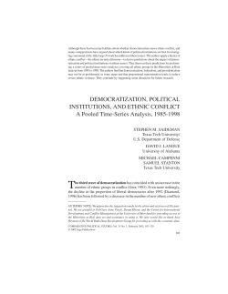 Democratization, Political Institutions, and Ethnic Conflict
