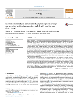 Experimental study on compound HCCI (homogenous charge