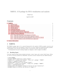 R4RNA: AR package for RNA visualization and